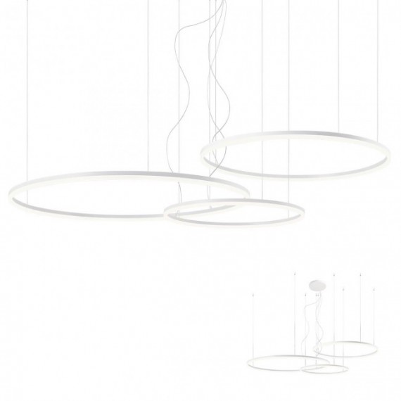 Šviestuvas ORBIT Ø 1000 + 800 + 600 • bronzinis • baltas • juodas