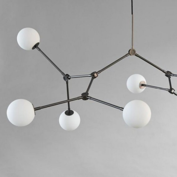 Pakabinamas šviestuvas Drop Chandelier Bulp pilkas