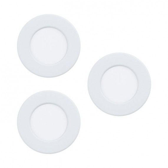 3 X 2,7W Įmontuojas šviestuvas FUEVA 5 • juodas • baltas • nikelio