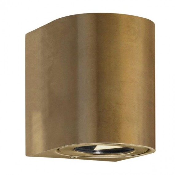 2x60W Sieninis LED lauko šviestuvas CANTO 2 žalvarinis