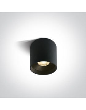 8W lubinis šviestuvas COB LED juodas
