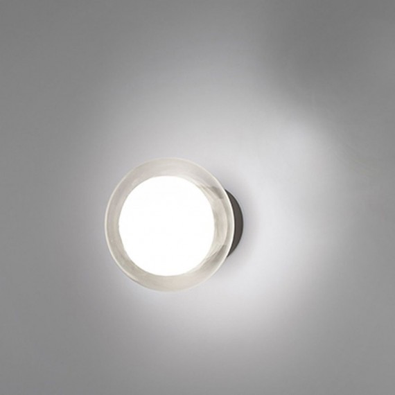 3W Sieninis / lubinis šviestuvas NABILA Ø 12 su žalvario detale