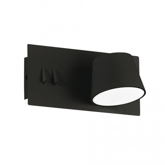 6W + 12W Sieninis LED šviestuvas SAM juodas