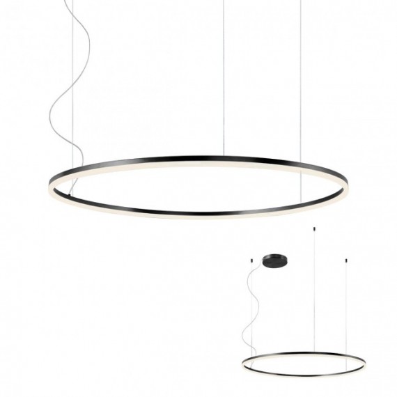 Šviestuvas ORBIT Ø100cm. juodas