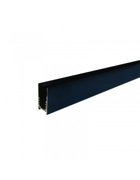 Juodas virštinkinis/pakabinamas bėgelis MAGNETIC 48V DC 1 metro